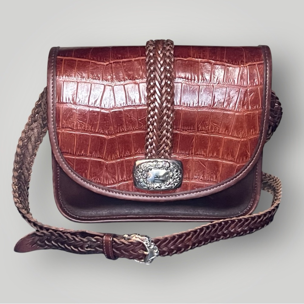 Vintage Brighton Leather Crossbody Bag